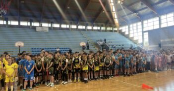 Мини баскет лига окупила велики број деце у Спортској хали у Врању