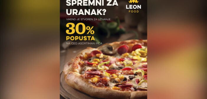 Leon Food: Акција на цео асортиман пица до 3. маја